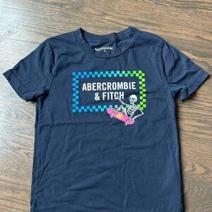 Abercrombie & Fitch Kids Navy Blue Graphic T-Shirt